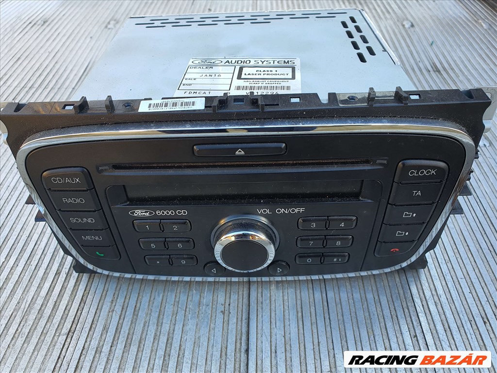 Ford mondeo cd6000 cd lejátszó fejegység rádió gyári hibátlan s-max galaxy focus c-max fiesta 1. kép