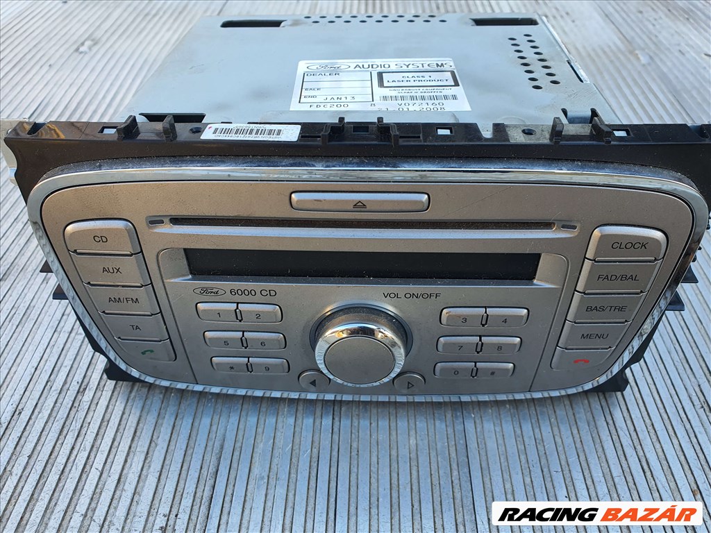 Ford mondeo cd6000 cd lejátszó fejegység rádió gyári hibátlan s-max galaxy focus c-max fiesta 2. kép