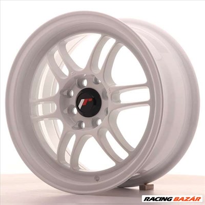 Japan Racing JR7, 7x15, 4x100/114, ET38, fehér 15 coll-os alufelni