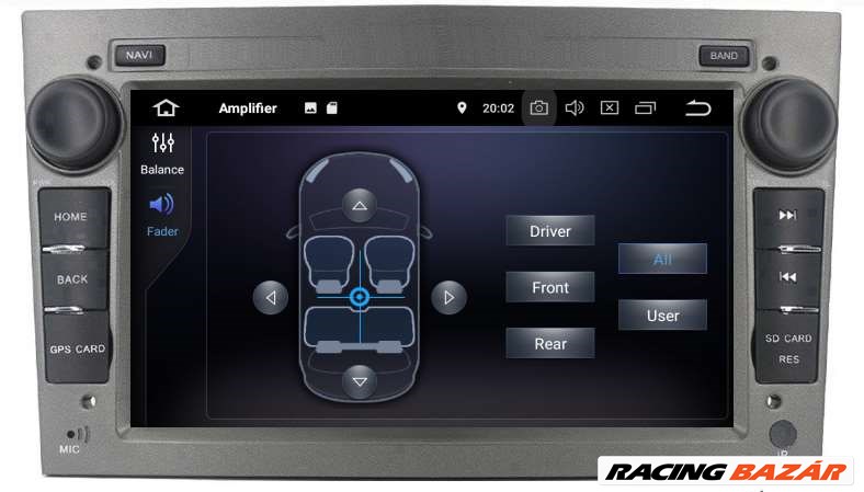 Opel Android Multimádia GPS 2 Din Fejegység Rádió Tolatókamerával 7. kép
