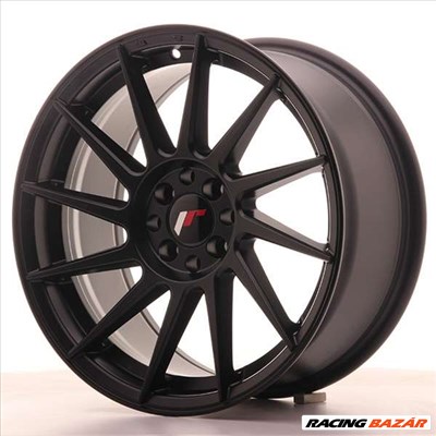 Japan Racing JR22, 8x17, 4x100/108, ET25, matt fekete 17 coll-os alufelni