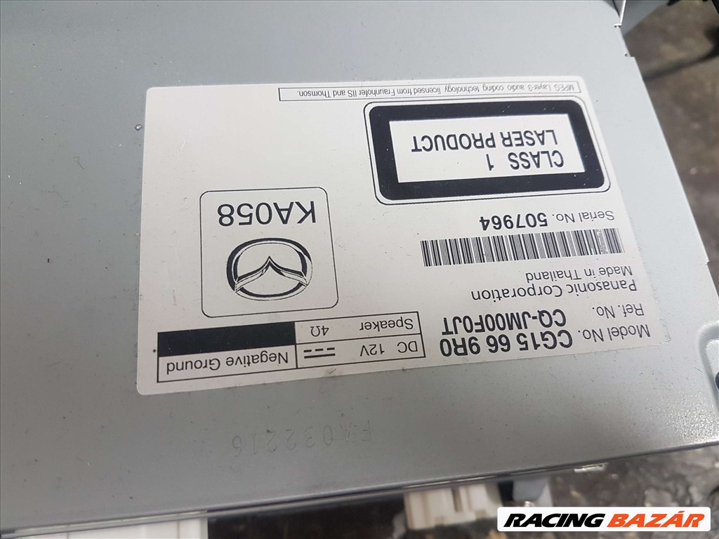 MAZDA 5 CW CD rádió  3. kép