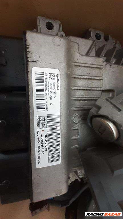 Peugeot 308 T9 gyújtás kulcs BSI motorvezérlő elektronika ajtó dugózár 9804127280 9804127280980668788 sid807evo-s18012300 2. kép