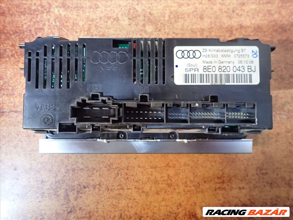 Audi A4 B7 klímavezérlő panel fűtés panel 8E0820043BJ 2. kép