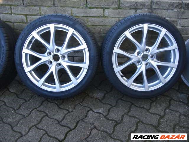 Audi A6 4F Alukerék garnitúra gyári felni 8JX18 H2 ET48 4F0601025CD Gumi Pirelli P Zero Rosso 2. kép