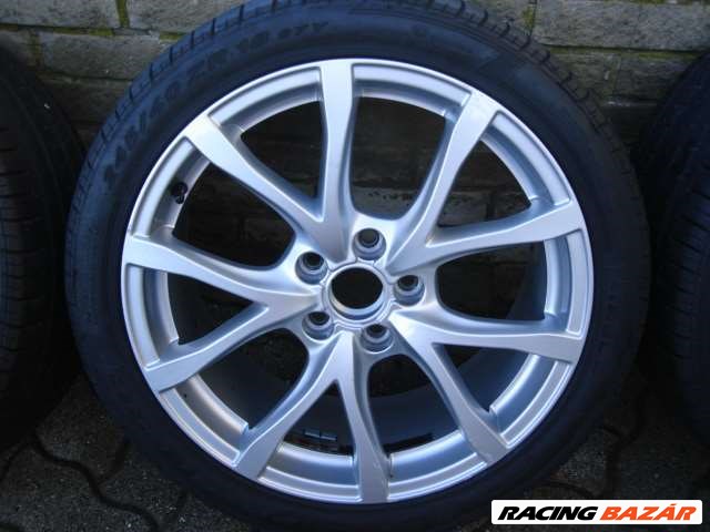 Audi A6 4F Alukerék garnitúra gyári felni 8JX18 H2 ET48 4F0601025CD Gumi Pirelli P Zero Rosso 3. kép