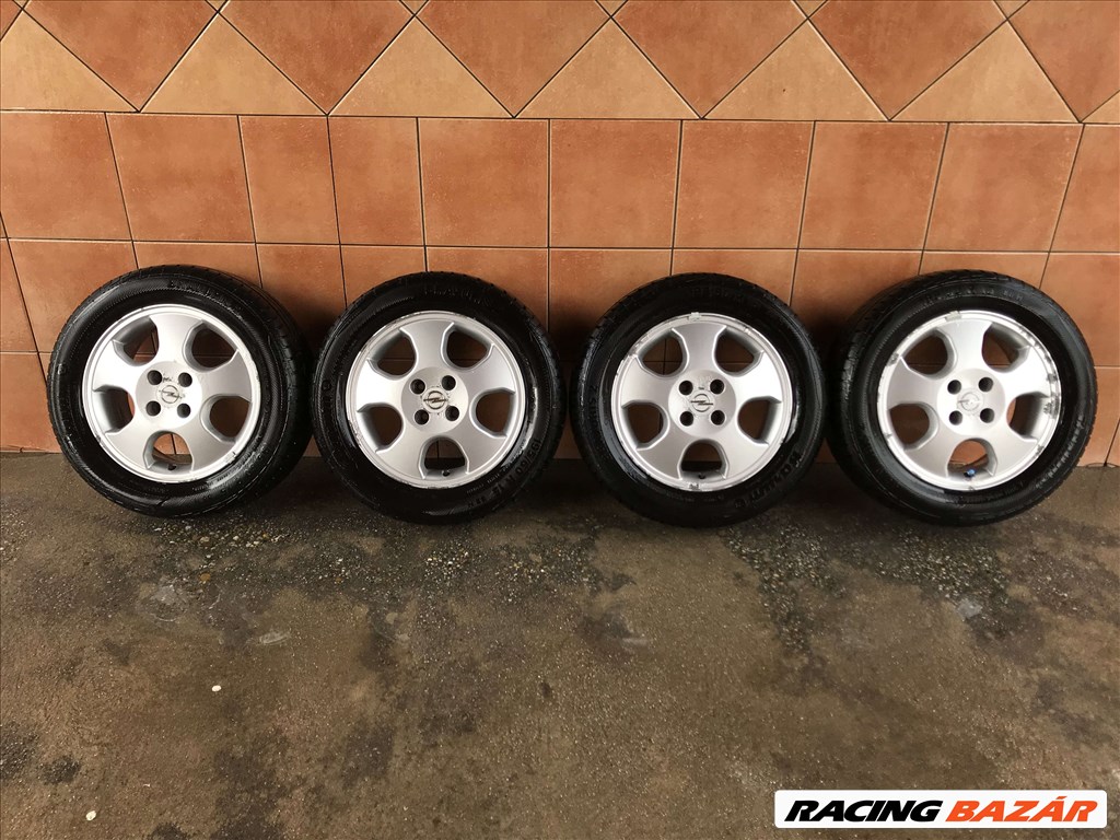  OPEL ASTRA G 15" ALUFELNI 4X100 NYÁRI 195/60R15 GUMIVAL OLCSÓN!!!! 1. kép