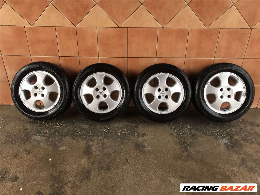  OPEL ASTRA G 16" ALUFELNI 4X100 NYÁRI 195/60R15 GUMIVAL OLCSÓN!!!! 1. kép