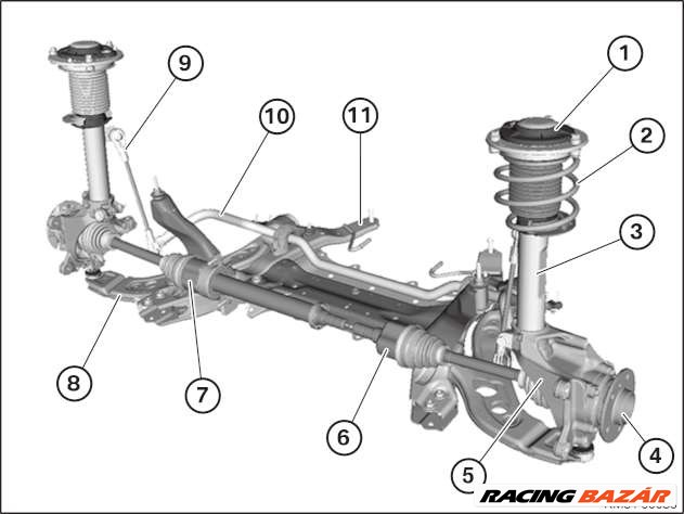 BMW 2-es sorozat F45/F46 féltengely  1. kép