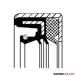 CORTECO 01033292B - tömítőgyűrű, differenciálmű ABARTH ALFA ROMEO CHEVROLET CITROËN FIAT LANCIA OPEL