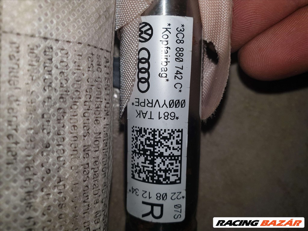 Volkswagen Passat CC függönylégzsák jobb 3c8880742c 2. kép