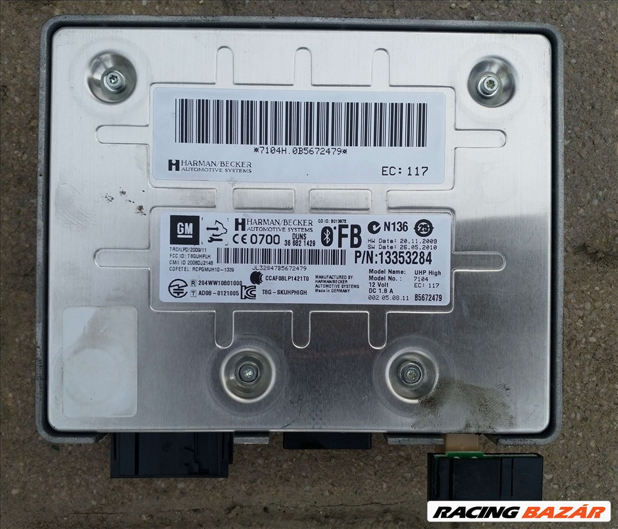 Opel Astra J Bluetooth modul, UHP modul 13353284 1. kép