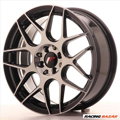 Japan Racing JR18, 8x17, 5x100/114, ET35, fényes fekete 17 coll-os alufelni