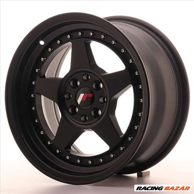 Japan Racing JR6, 8x16, 4x100/114, ET30, matt fekete 16 coll-os alufelni