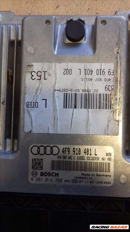 Audi A6 (C6 - 4F) Allroad Quattro 3.0 TDI Motorvezérlö.3.0tDI-hez 4F9910401L 1. kép