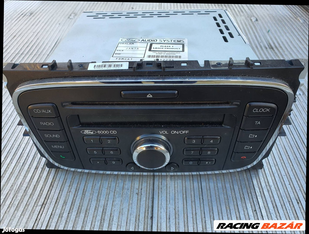 Ford mondeo fejegység rádió cd6000 mp3 facelift s-max galaxy focus 1. kép