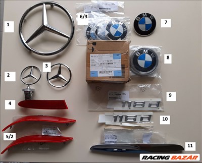 Autó embléma logó prizma BMW, Mercedes Benz, VII  63146915039