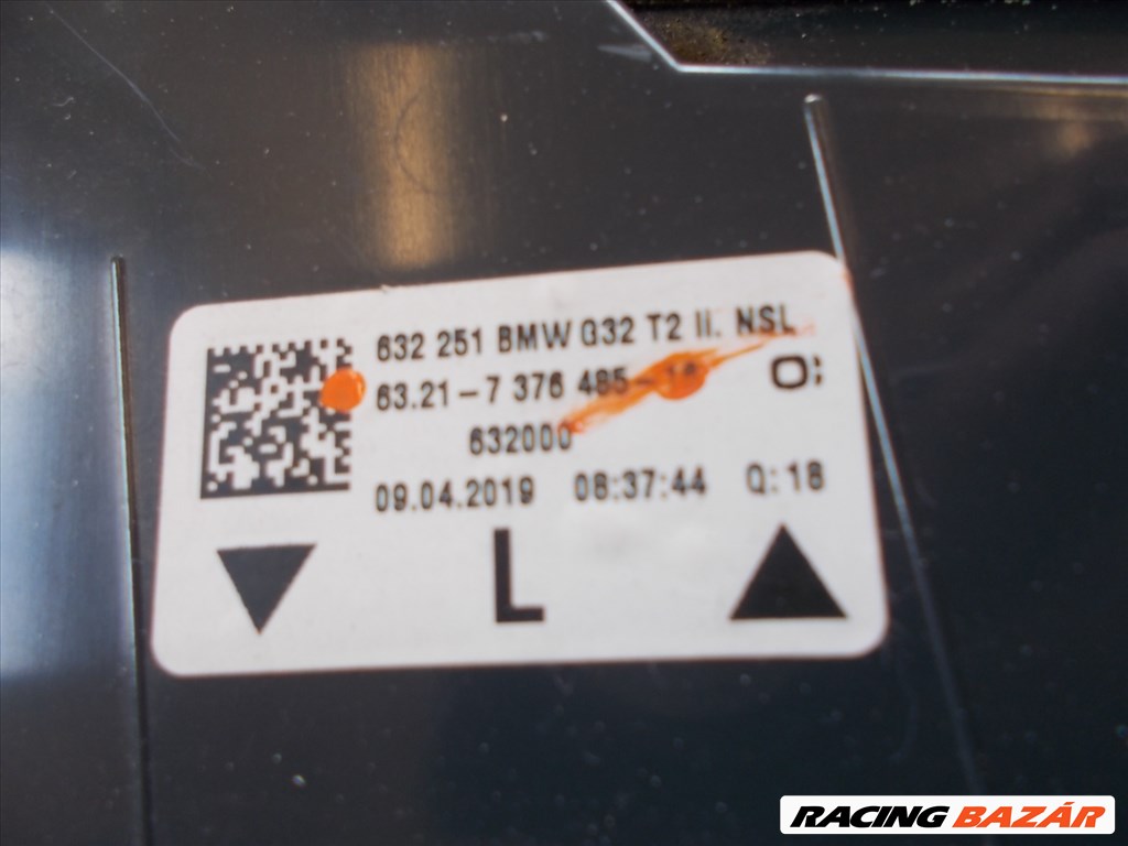 BMW 6-OS G32 GT bal hátsó LED lámpa 2018-2021 63217376485 5. kép