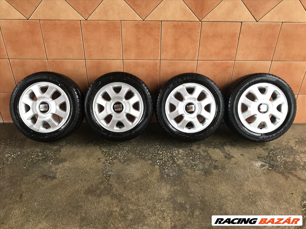  SEAT IBIZA 14" ALUFELNI 4X100 NYÁRI 185/55R14 GUMIVAL OLCSÓN!!!!!!!! 1. kép