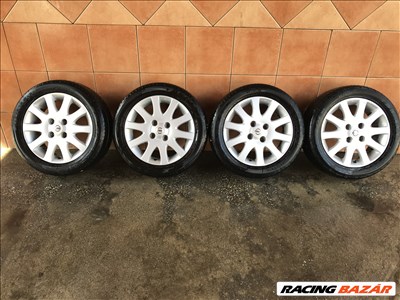  NISSAN ALMERA 16" ALUFELNI 4X114,3 NYÁRI 195/55R16 GUMIVAL OLCSÓN!!!!!!!! 