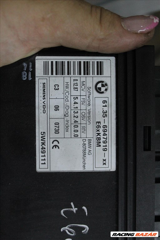 BMW  E60 karosszéria vezérlő modul  6947919 2. kép