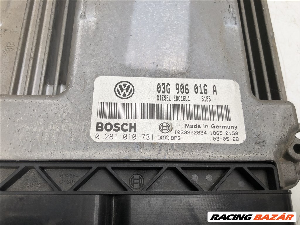 Volkswagen Touran 1.9 PD TDI motorvezérlő 03g906016a 2. kép