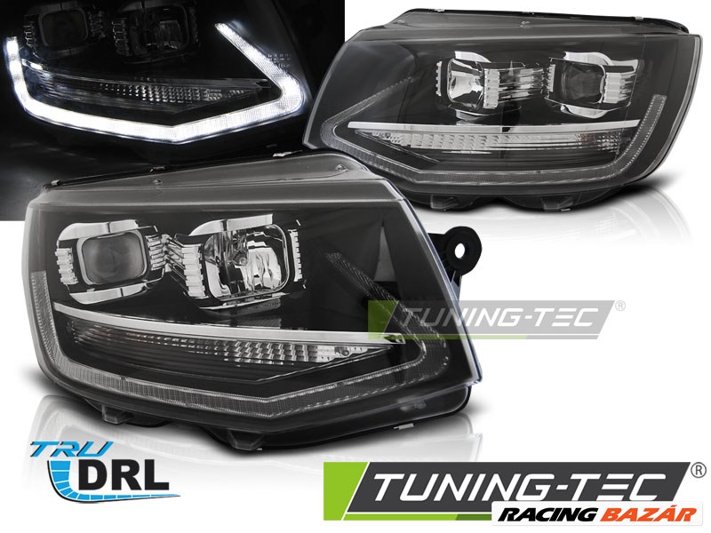 Volkswagen VW T6 15- BLACK LED TRU DRL Tuning-Tec fényszóró  1. kép