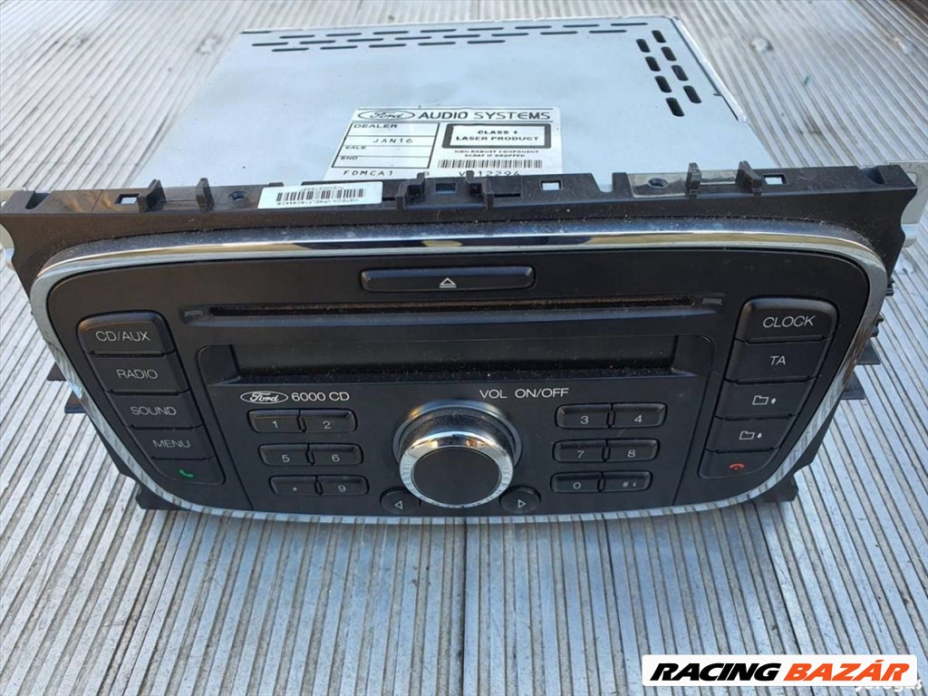 Ford mondeo fejegység rádio CD6000 MP3 facelift c-max focus galaxy 1. kép