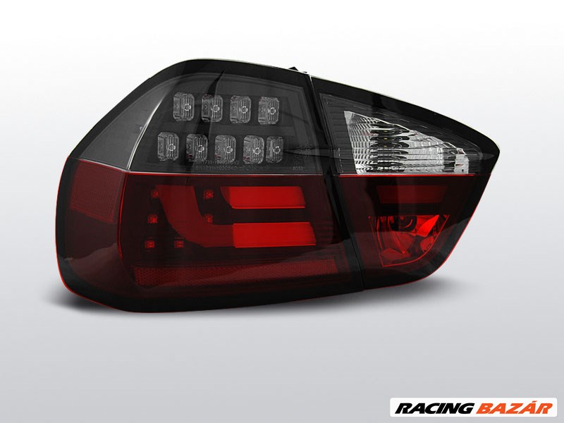 BMW E90 03.05-08.08 Piros fehér fekete led-es hátsó lámpa 1. kép