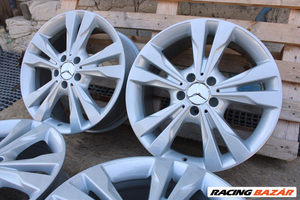 R18 5x112 Original Mercedes silver   7.5j ET52 18" gyári felni, eredeti alufelni szett  2. kép