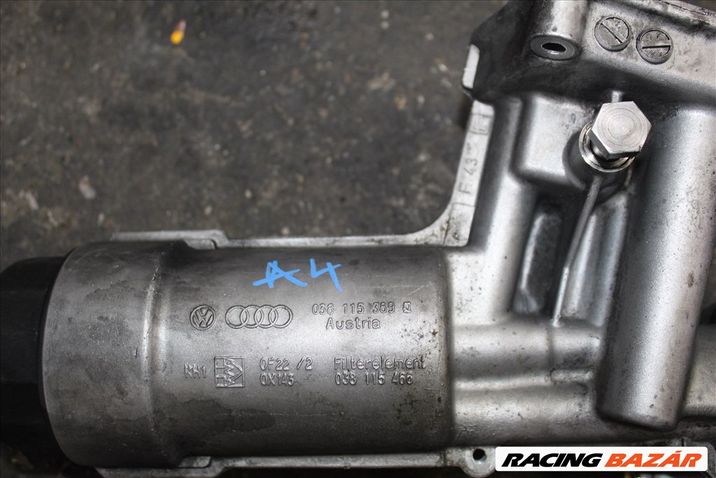 Audi A4 B7 olajszűrő ház  38115389 2. kép