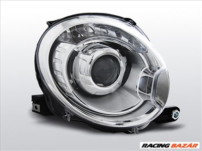 FIAT 500 2007-2015 Króm Projektoros LED Els? Lámpa