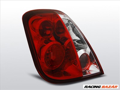 FIAT 500 07- Piros-Fehér Hátsó Lámpa