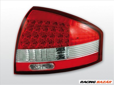 AUDI A6 97-04 Piros Fehér LED -es hátsó lámpa