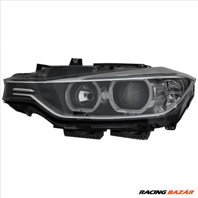 BMW F30/F31 2011.10-2015.05 Fekete ANGEL EYES LED Első Lámpa