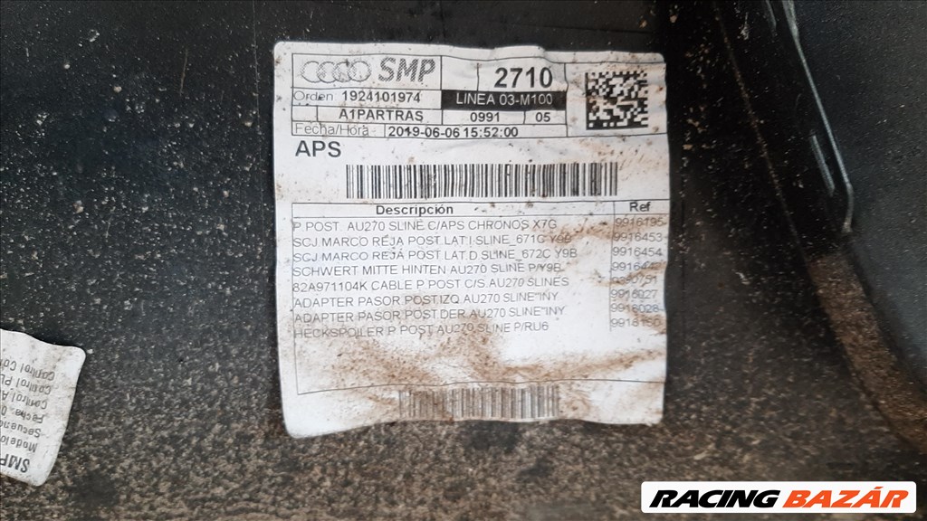 Audi A1 lökhárítók (2019 S Line hátsó is), halogén lámpa eladó. 11. kép