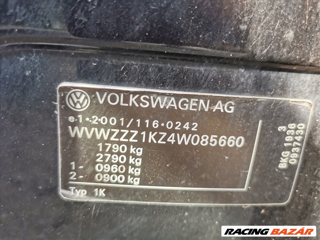 Volkswagen Golf V 1.4FSI(BKG) bontott alkatrészei LC9Z színben eladók 29. kép