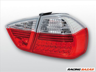 BMW E90 03.05-08.08 Piros Fehér LED -es hátsó lámpa