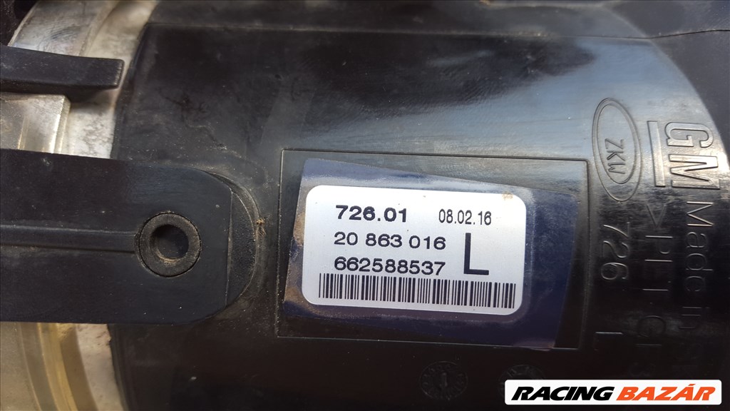 Opel Zafira C/Tourer bal ködfényszóró 20863016 2. kép