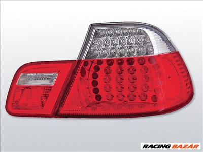 BMW E46 04.99-03.03 COUPE Piros Fehér LED -es hátsó lámpa