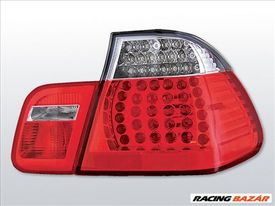 BMW E46 09.01-03.05 SEDAN Piros-Fehér Ledes Hátsó Lámpa