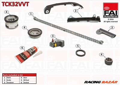 FAI TCK32VVT Vezérműlánc készlet fogaskerekekkel Nissan ALMERA (N16) / PRIMERA (P12)