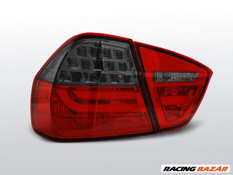 BMW E90 03.05-08.08 Piros-Füst LED BAR Hátsó lámpa 1. kép