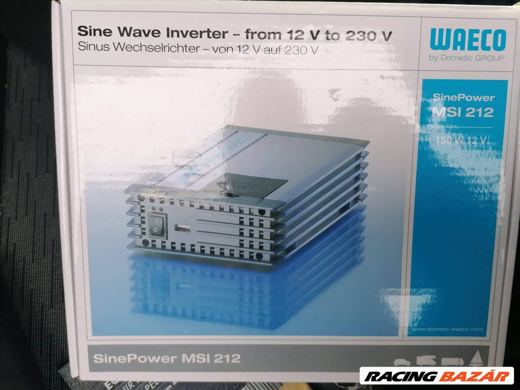 ÚJ Waeco Sinepower 150W 12V (MSI 212) szinuszos inverter dobozos 3. kép
