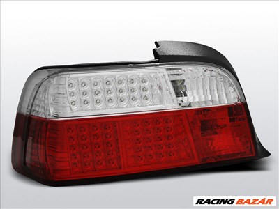 BMW E36 COUPE Piros Fehér LED -es hátsó lámpa