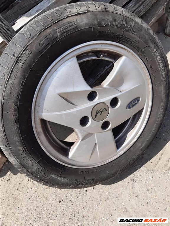 Ford KA 60mm gyári alufelni felnikupak, felniközép, felni kupak 4. kép