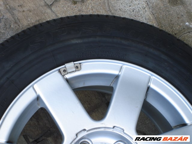 VW Passat ÚJ Alukerék 5X112 2db 7JX15H2 ET 45 3B0601025A Gumi 205/60 R15 ÚJ Dunlop SP Sport  2. kép