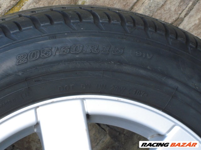 VW Passat ÚJ Alukerék 5X112 2db 7JX15H2 ET 45 3B0601025A Gumi 205/60 R15 ÚJ Dunlop SP Sport  4. kép