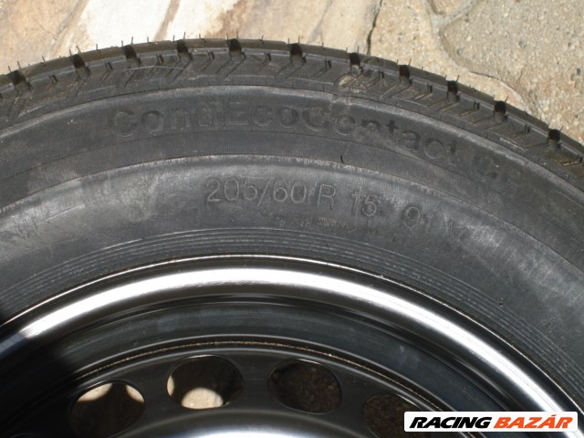 VW Passat Új Felni 5X112 1db 7Jx15H2 ET 45 3B0601025  Gumi 205/55 R16 Új Continental  3. kép