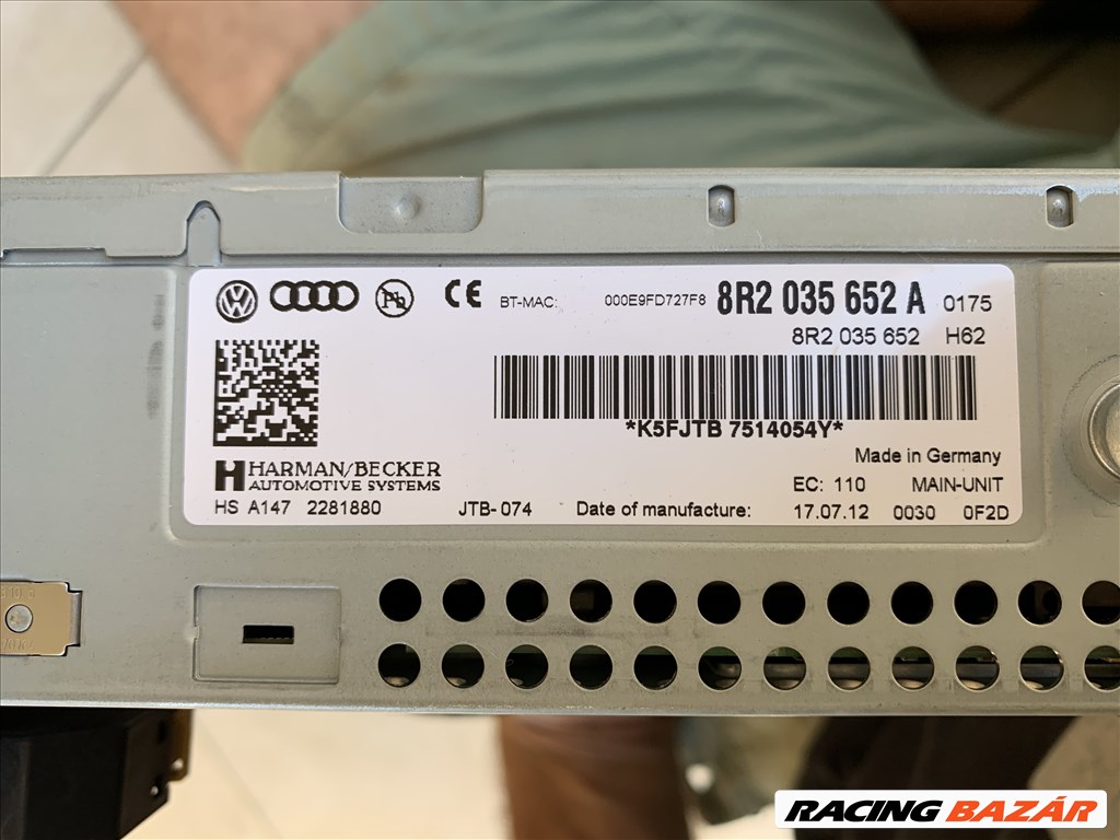 Audi A4, A5 MMi 3G Basic navigáció  4. kép